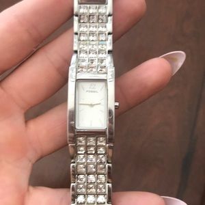 Silver & Stones Fossil ladies watch